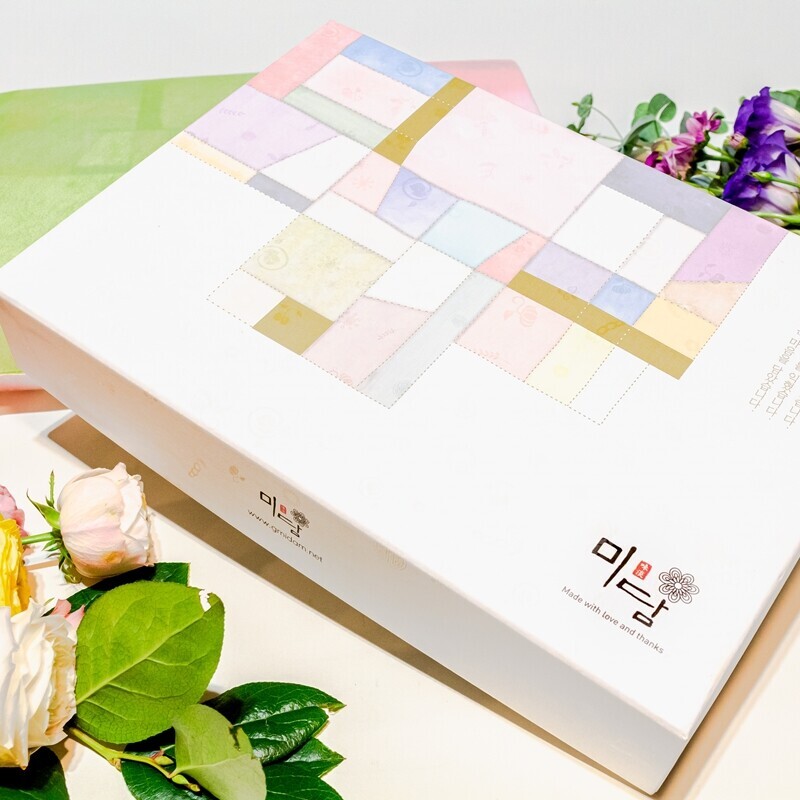 미담몰,강릉미담 (종합선물 25-01호)(오도청오)바삭고소 오곡한과 곡물한과 콩고물도라지정과 도라지청 오곡칩  맛과 멋과 품위있는 추석 설 명절선물 부모님 시댁