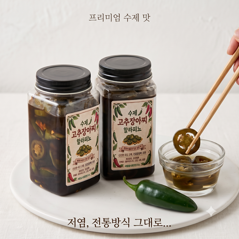 강릉미담,강릉미담 저염고추장아찌(할라피뇨)